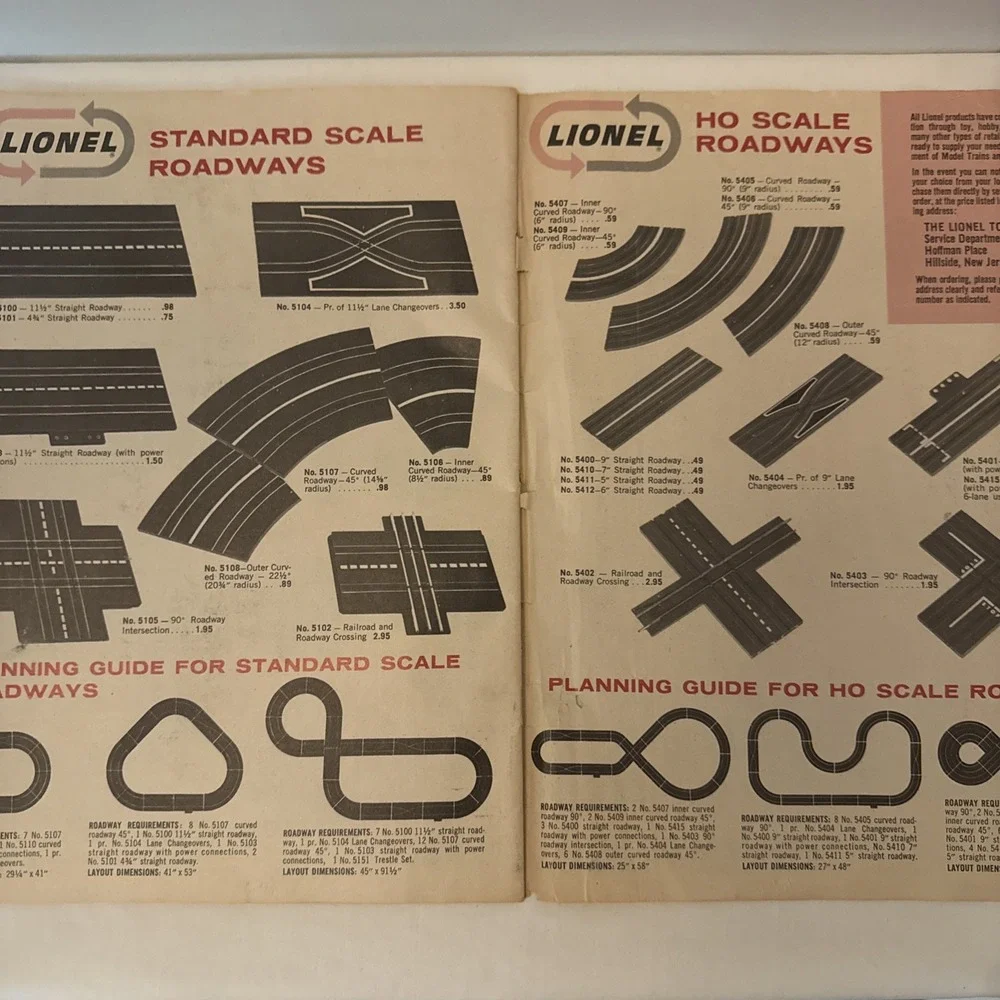 Original 1963 Lionel Trains Consumer Catalog Postwar 027 Super O HO Racing